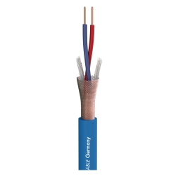SOMMER CABLE Stage 22 Highflex; 2 x 0,22 mm2; PVC 6,40 mm przewód mikrofonowy, niebieski